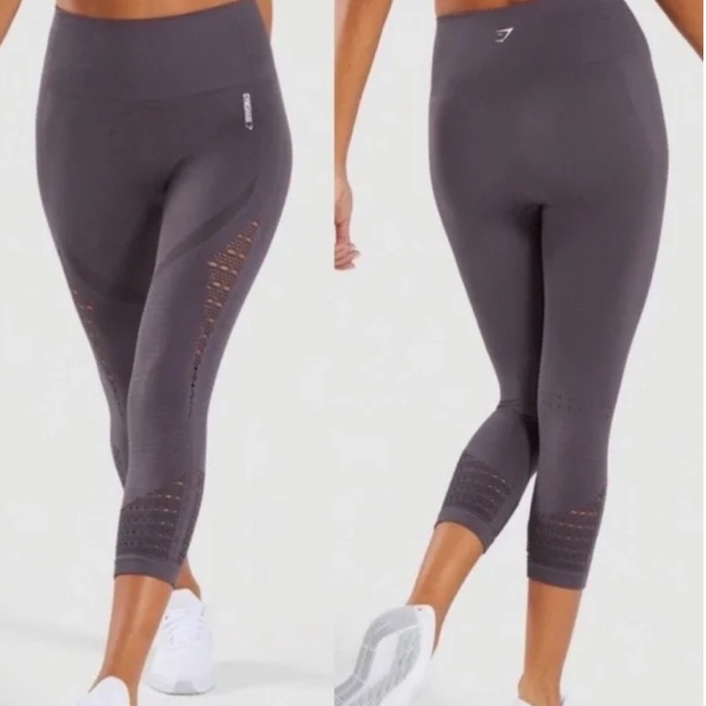 Gymshark Energy+ Seamless Leggings in steel blue